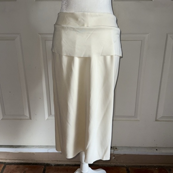 NWT Khy Stretch Cut Out Skirt In Cream Knit - Picture 6 of 7